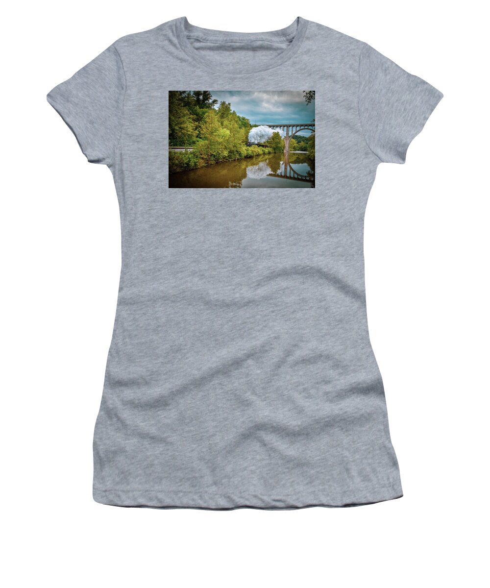 Train Women's T-Shirt featuring the photograph Steam Engine 765 by Michelle Wittensoldner