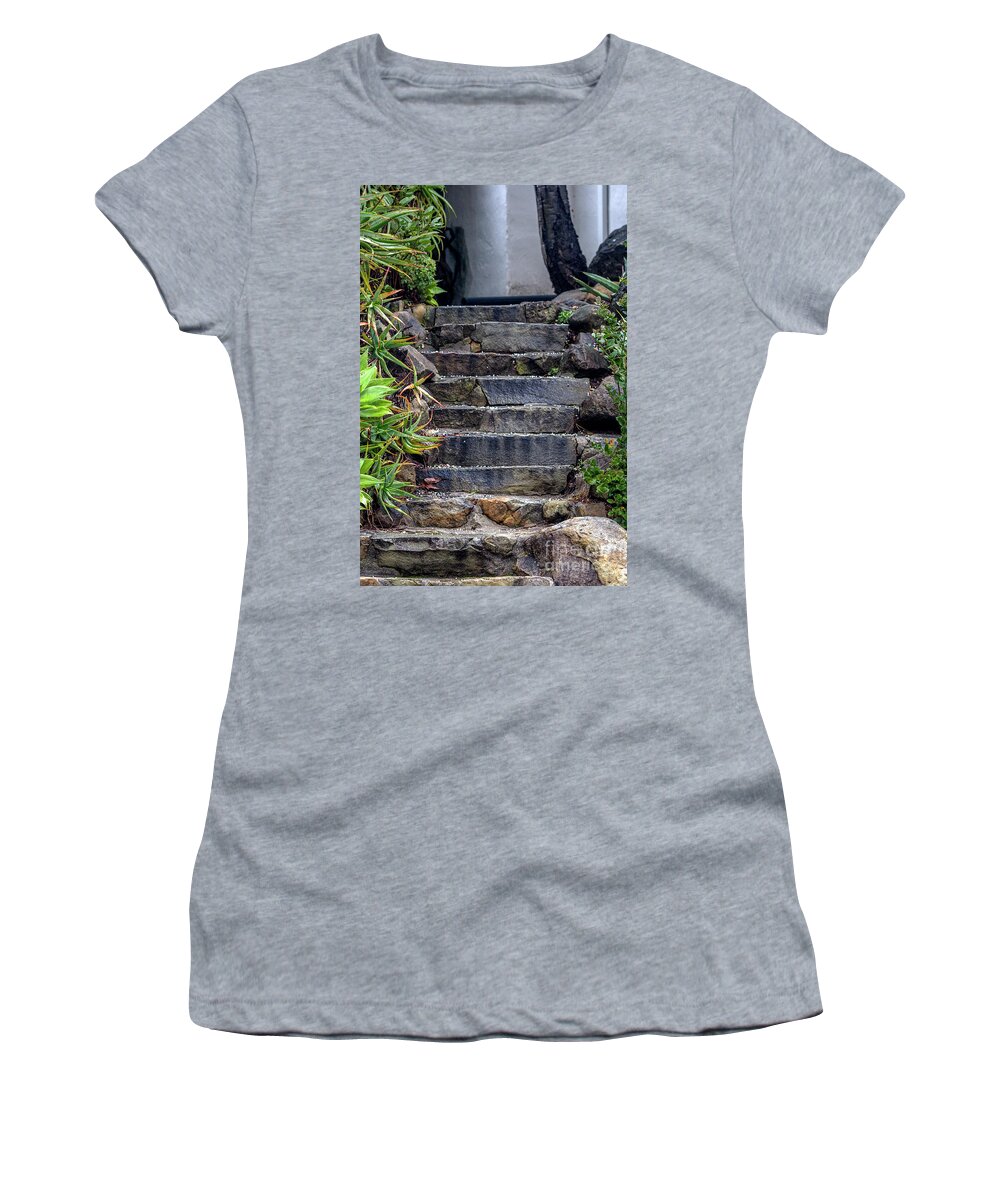 2017 Women's T-Shirt featuring the photograph Stone Stairs by Shawn Jeffries