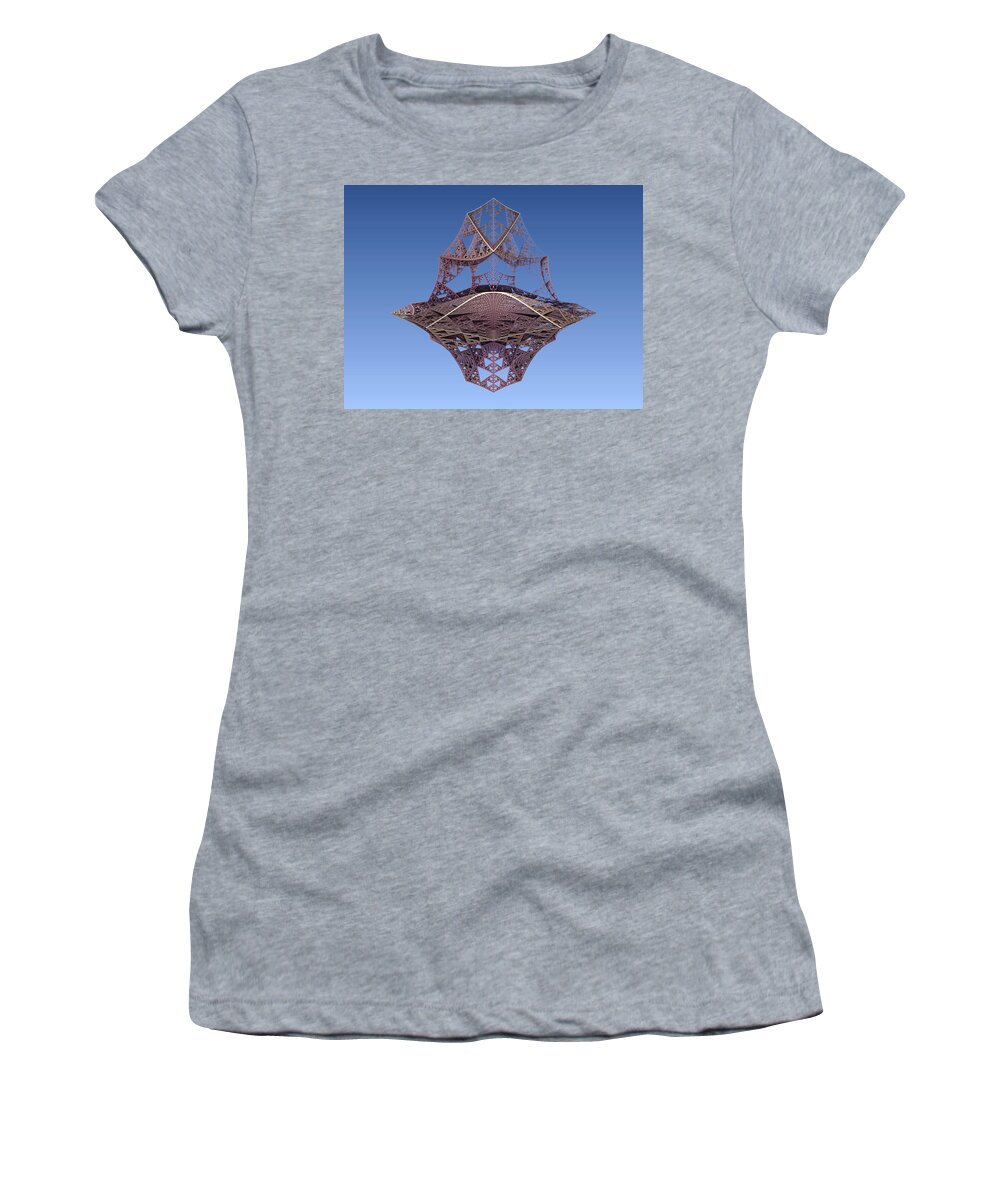 Lattice Women's T-Shirt featuring the digital art Structure Again by Bernie Sirelson