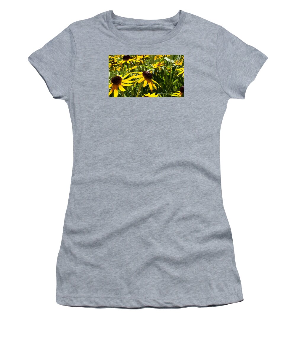 Daisies Women's T-Shirt featuring the photograph Sue's Daisies by Tom Johnson