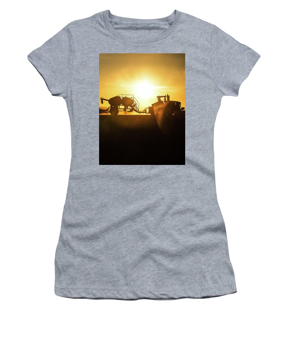 Farm Women's T-Shirt featuring the photograph Sun Powered Farm by Todd Klassy