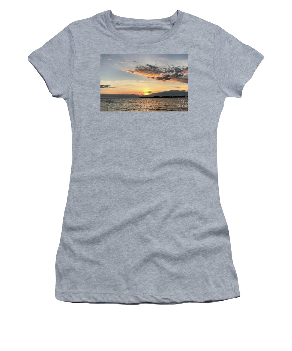Sunset Women's T-Shirt featuring the photograph Sunset 4 by Michael Lang