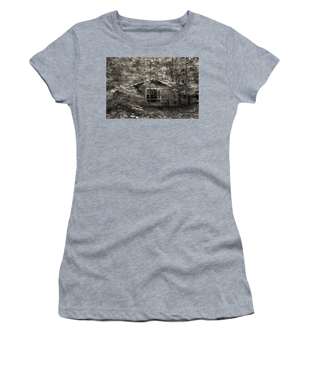 Abandoned Home Women's T-Shirt featuring the photograph Surrender by Mike Eingle