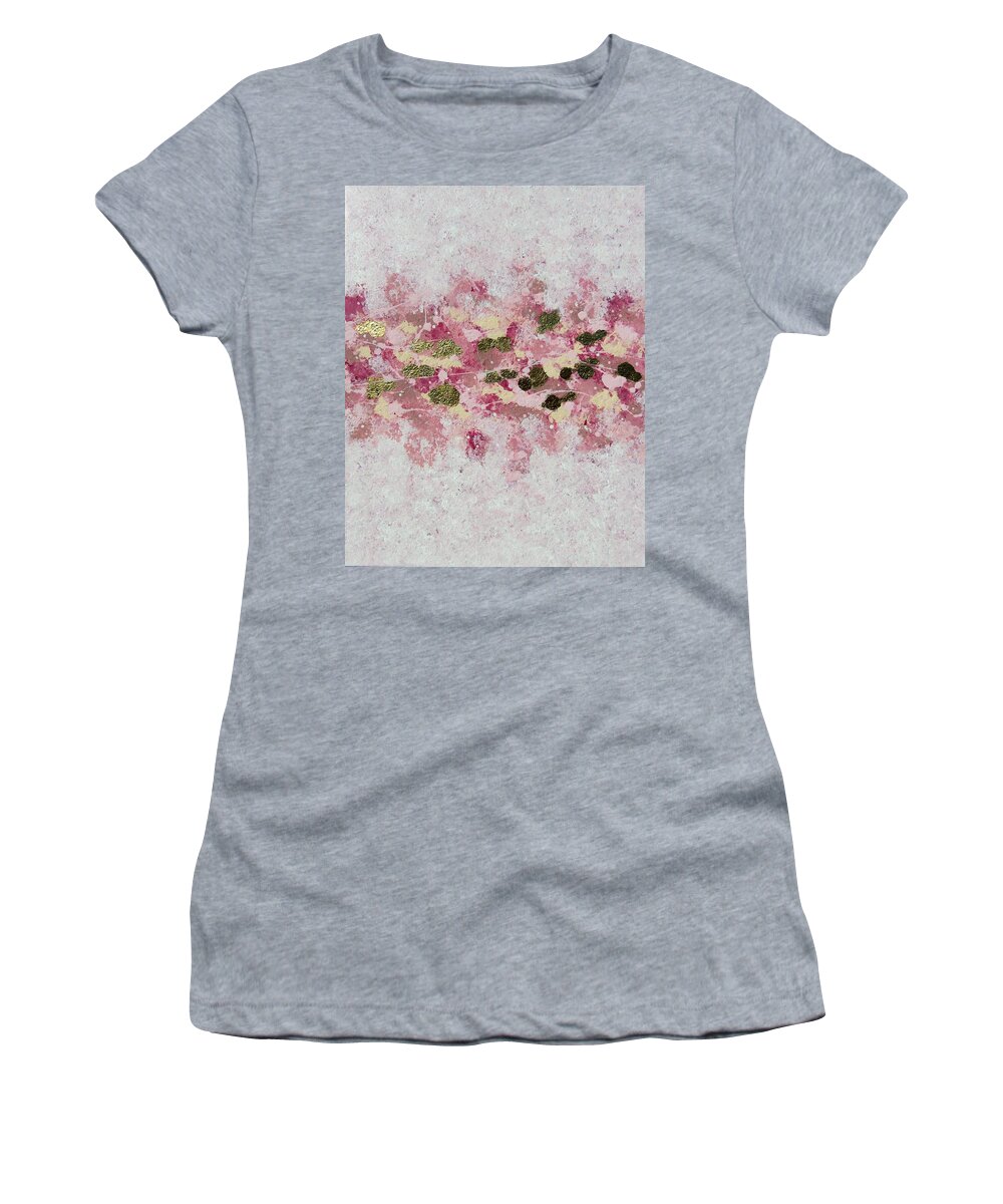 Pink Women's T-Shirt featuring the painting Sweet Dreams by Yvonne Payne