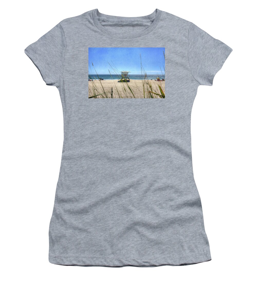 Carlsbad Women's T-Shirt featuring the photograph Tamarack Beach by Ann Patterson