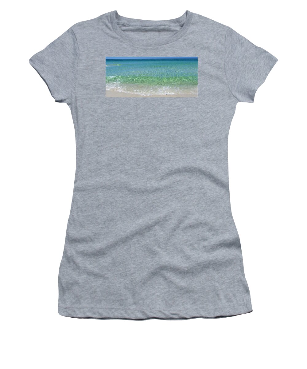 Gulf Breeze Women's T-Shirt featuring the photograph Teal Tide by Joshua Bales