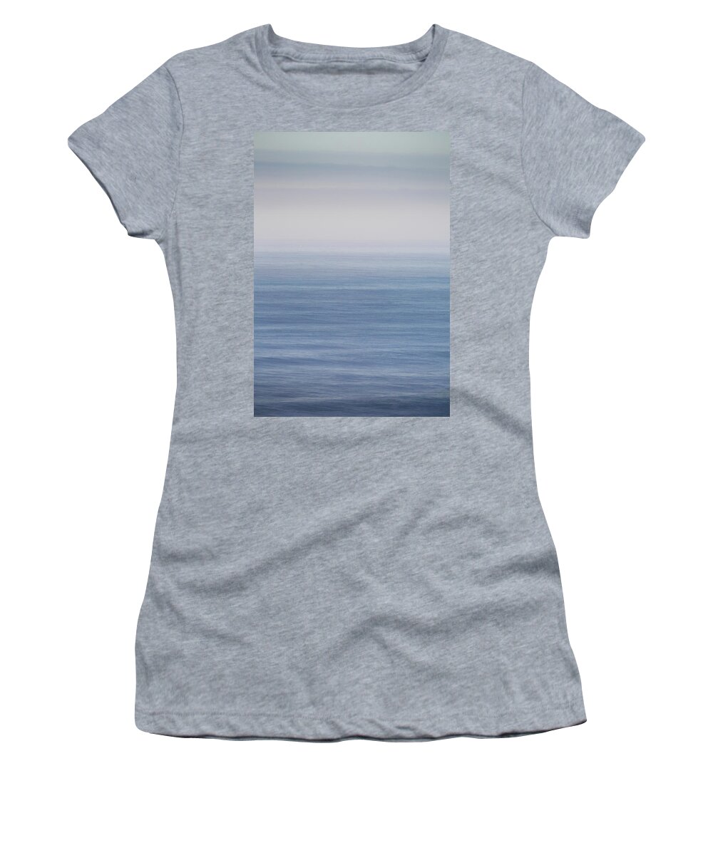 Seascape Women's T-Shirt featuring the photograph The Blue Sea by Anita Nicholson