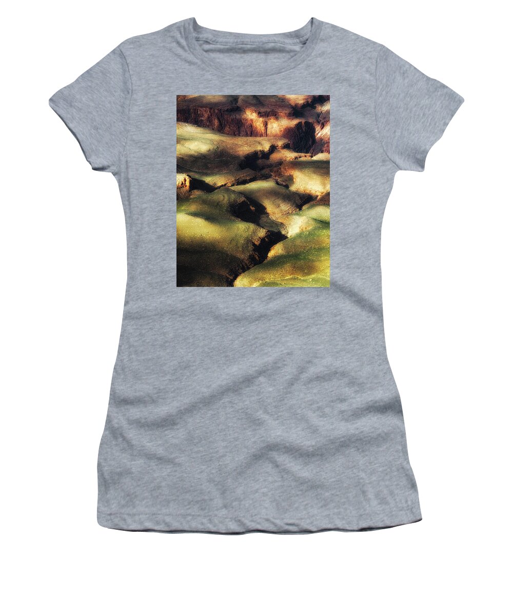 Landscape Women's T-Shirt featuring the photograph The Canyon Floor by Ron McGinnis