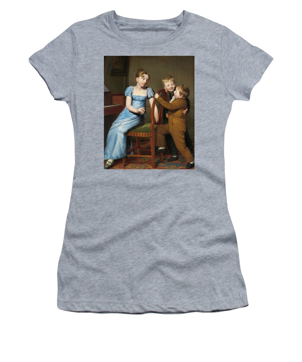 18th Century Art Women's T-Shirt featuring the painting The Crazy Piano Play by Willem Bartel van der Kooi