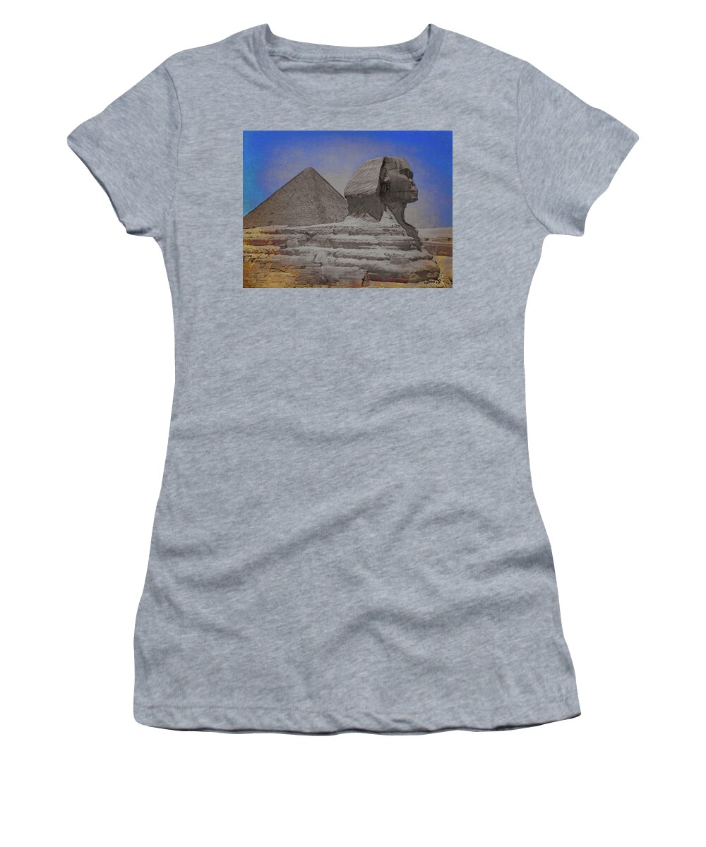 Sphinx Women's T-Shirt featuring the photograph The Great Sphinx by Bearj B Photo Art