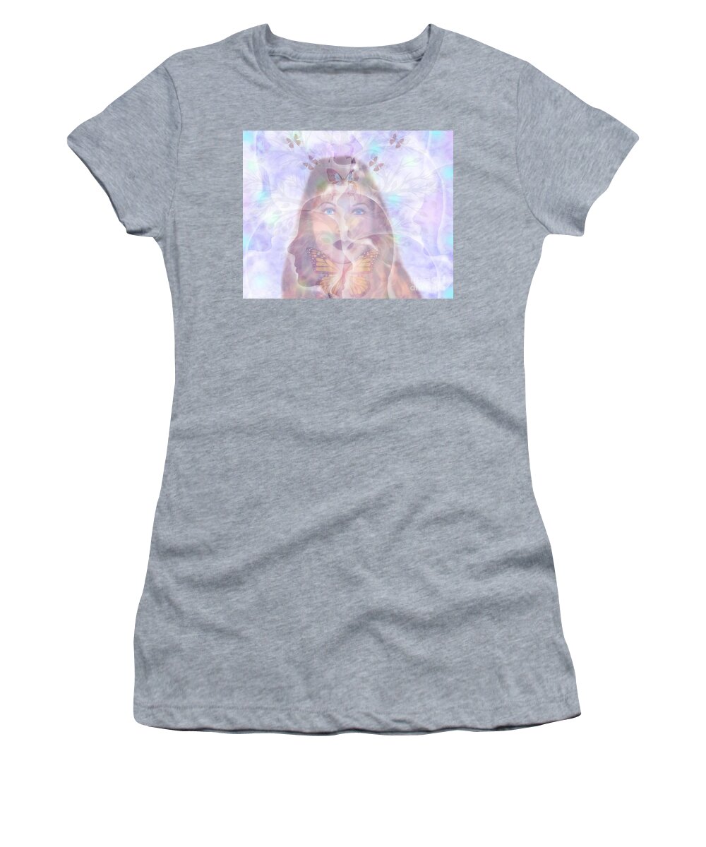Prophecy Women's T-Shirt featuring the digital art The Prophecy by Diamante Lavendar