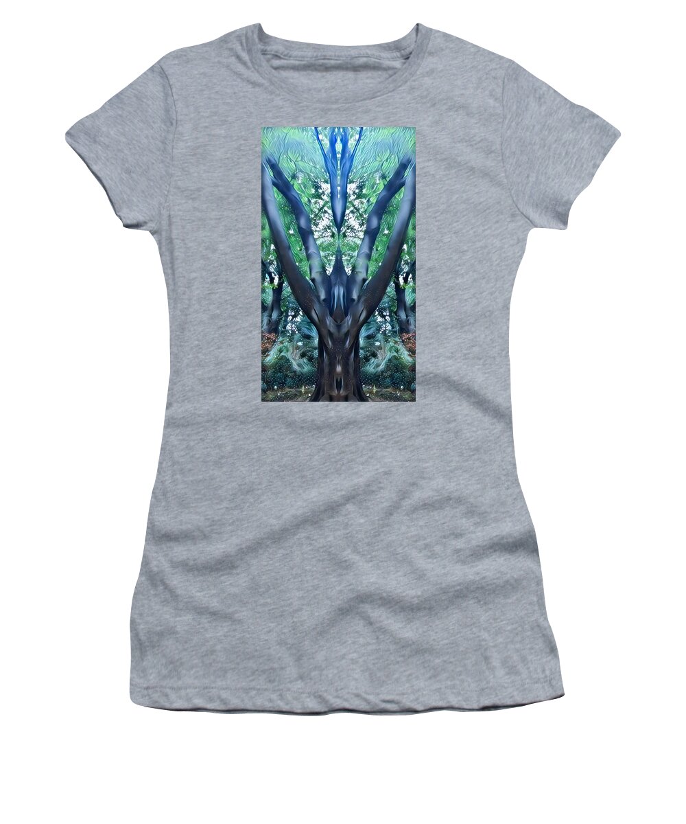 Nature Women's T-Shirt featuring the digital art The Spirits that dwell by Shawn Belton
