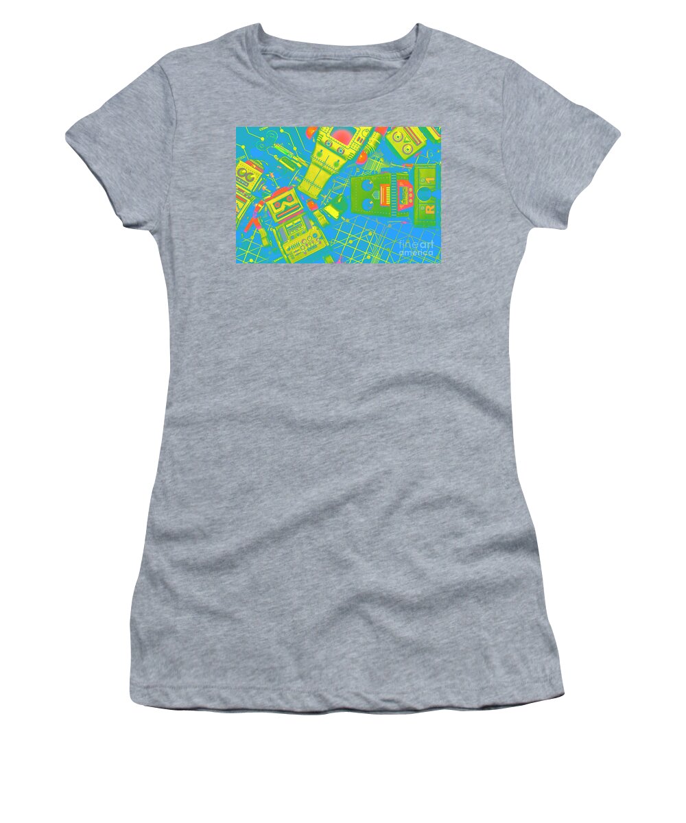 Electronics Women's T-Shirt featuring the photograph The Wonderful Future - A Playtime Pretend by Jorgo Photography