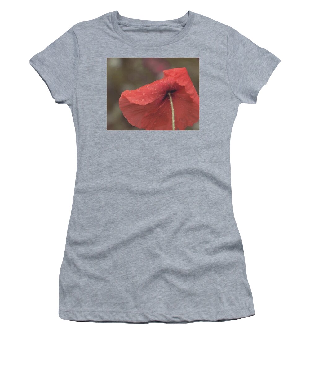  Women's T-Shirt featuring the photograph This Poppy Loves You by The Art Of Marilyn Ridoutt-Greene