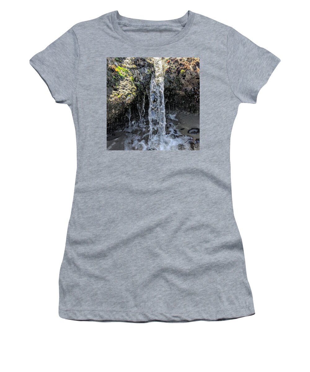 Water Women's T-Shirt featuring the photograph Tidal Falls by Misty Morehead
