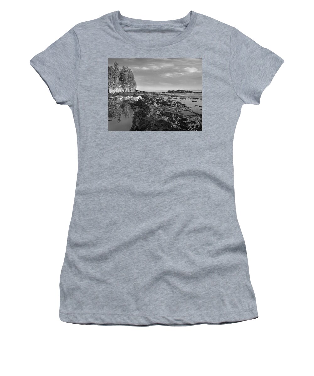 Disk1215 Women's T-Shirt featuring the photograph Tide Pools At Botanical Beach by Tim Fitzharris