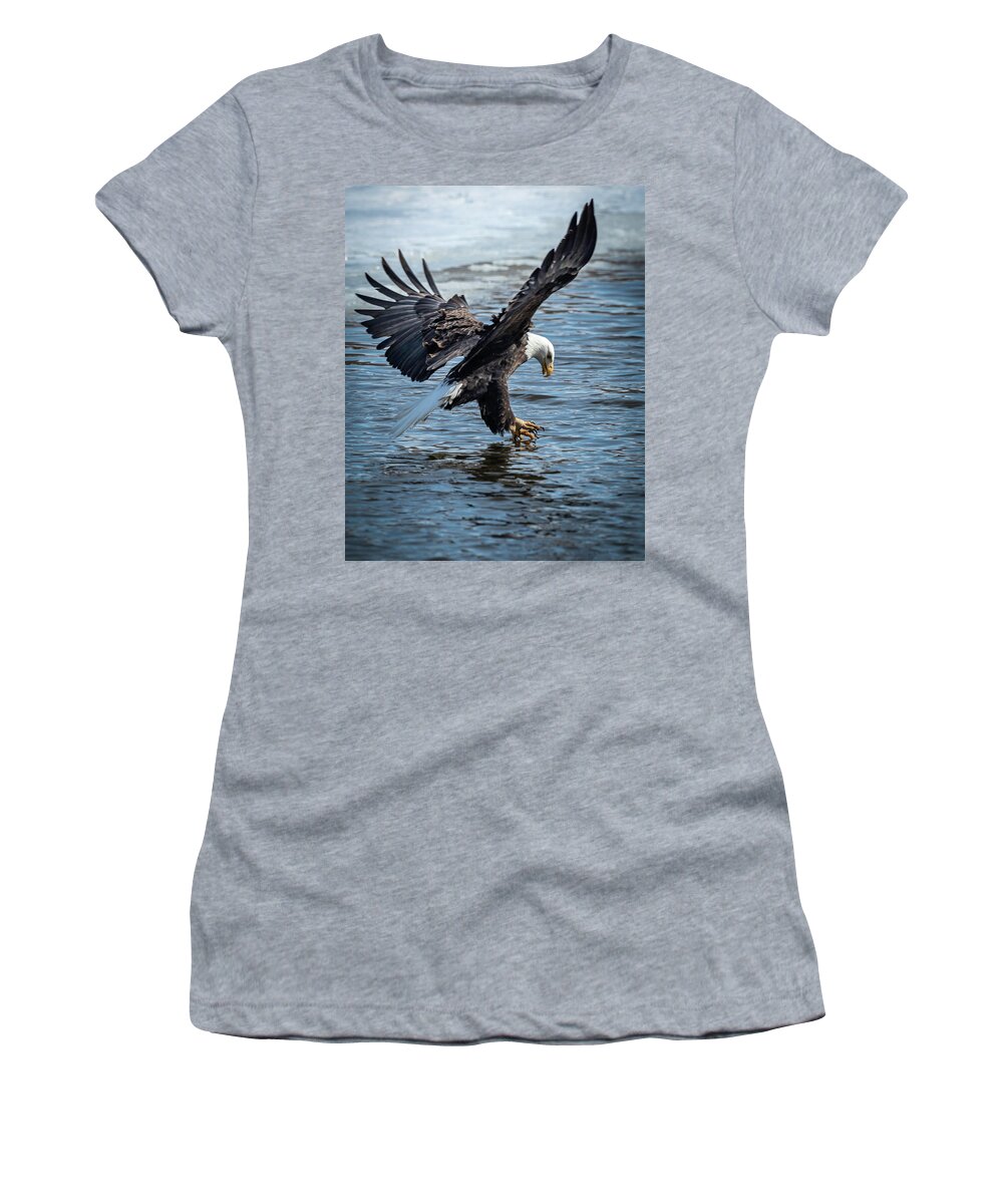 Eagle Women's T-Shirt featuring the photograph Tippy Talon by Laura Hedien