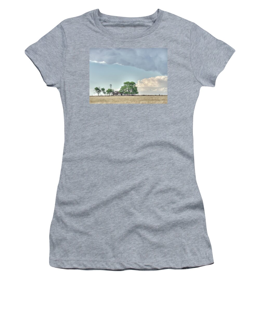 Clouds Women's T-Shirt featuring the photograph Trees Are Alive by Laura Hedien
