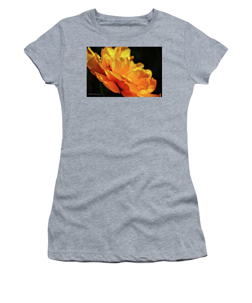 Brookside Gardens Women's T-Shirt featuring the photograph Tulip Exposed by Kathi Isserman