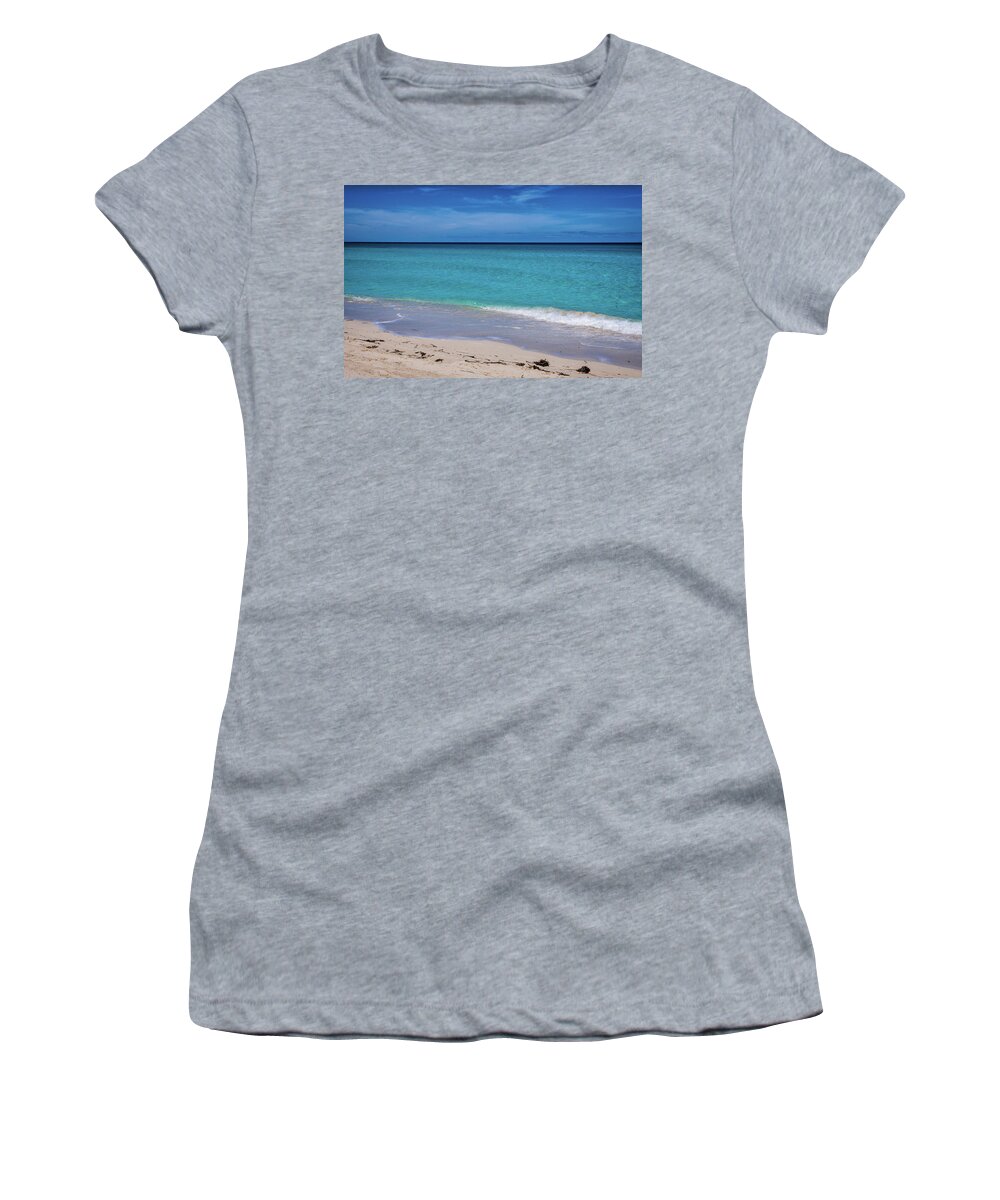 Cuba Women's T-Shirt featuring the photograph Varadero Beach Cuba by Elin Skov Vaeth