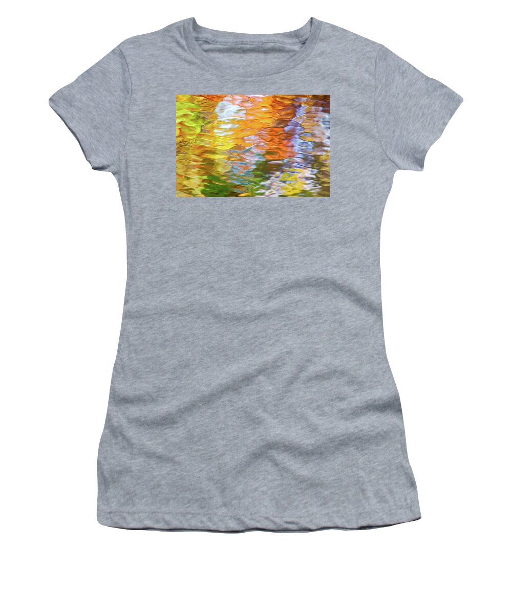 Water Abstract Women's T-Shirt featuring the photograph Water Abstract by Christina Rollo