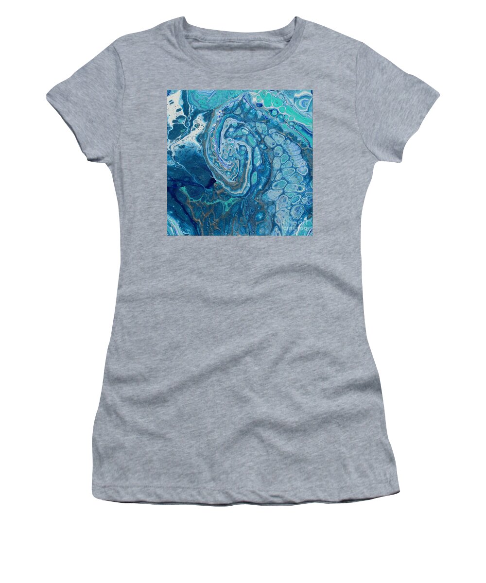 Wave Women's T-Shirt featuring the painting Wave by Deborah Ronglien