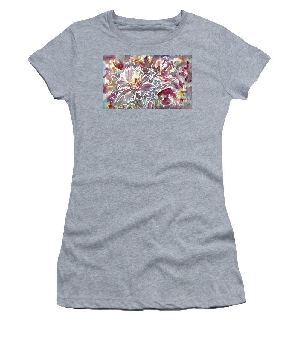 Elegant Women's T-Shirt featuring the painting Wild at Heart 10 by Francelle Theriot