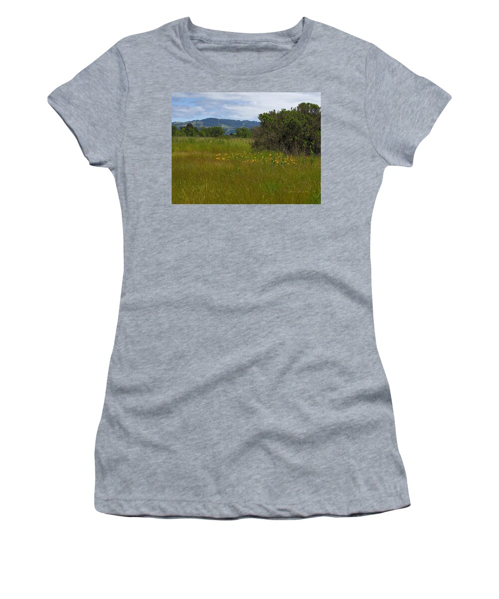 Landscape Women's T-Shirt featuring the photograph Wildflowers Grow Where Planted by Richard Thomas