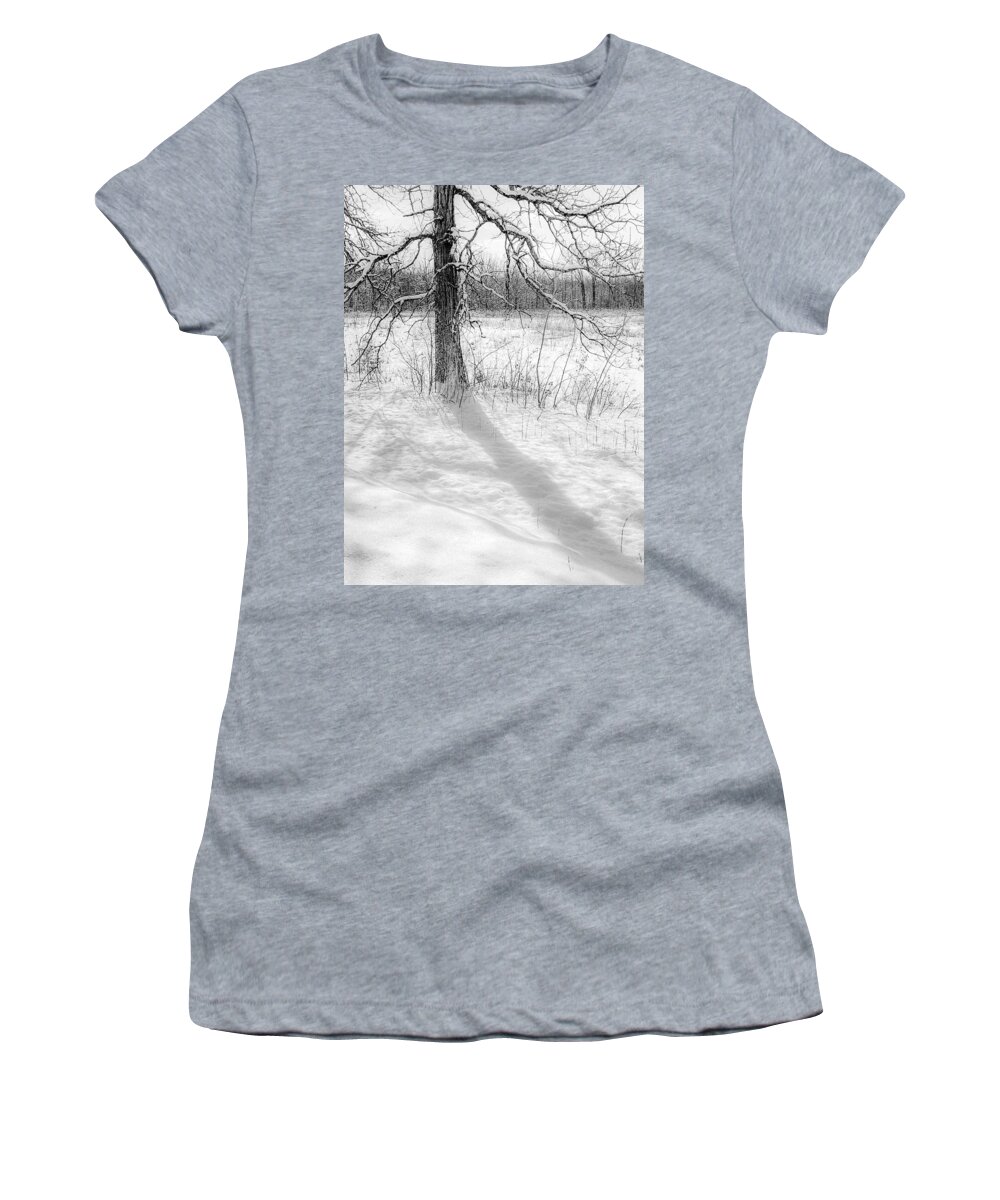Washington County Women's T-Shirt featuring the photograph Winter Simple by Kendall McKernon