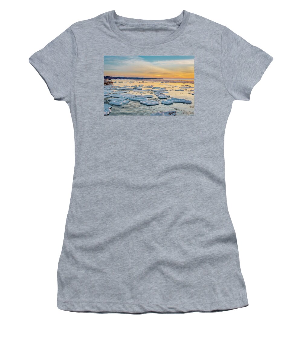 Sunset Women's T-Shirt featuring the photograph Winter Sunset by Gary McCormick