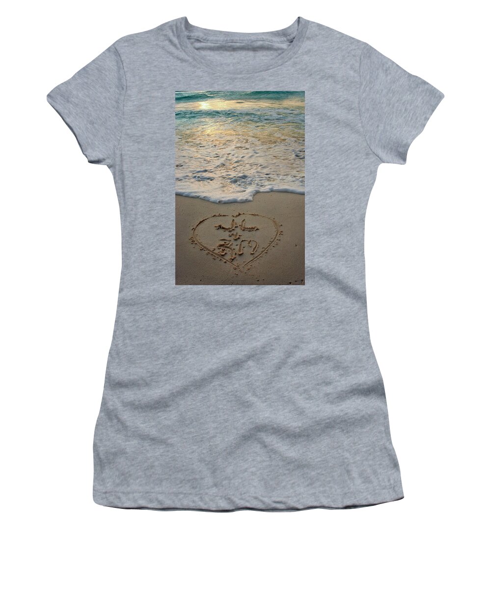 Sunset Women's T-Shirt featuring the photograph With Love by Jill Love