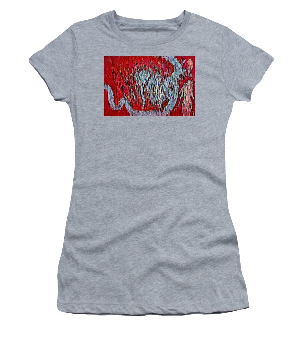 Modern Abstract Art Women's T-Shirt featuring the digital art Women - The Incubators Of Life by Joan Stratton