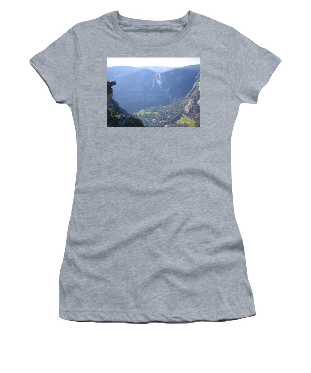 Yoemite Women's T-Shirt featuring the photograph Yosemite National Park Panorama by John Shiron