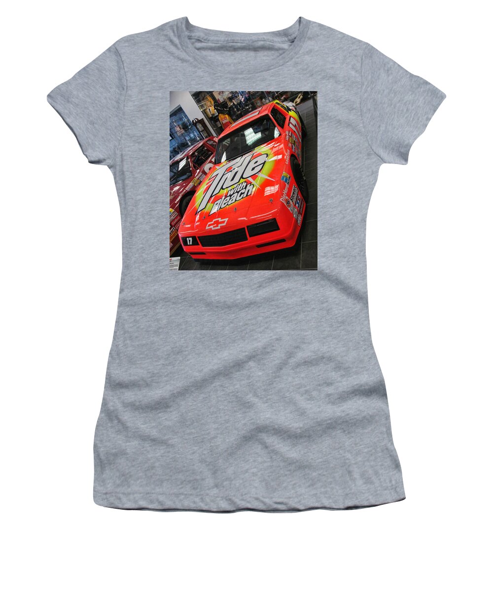 Victor Montgomery Women's T-Shirt featuring the photograph #17 Darrell Waltrip #1 by Vic Montgomery