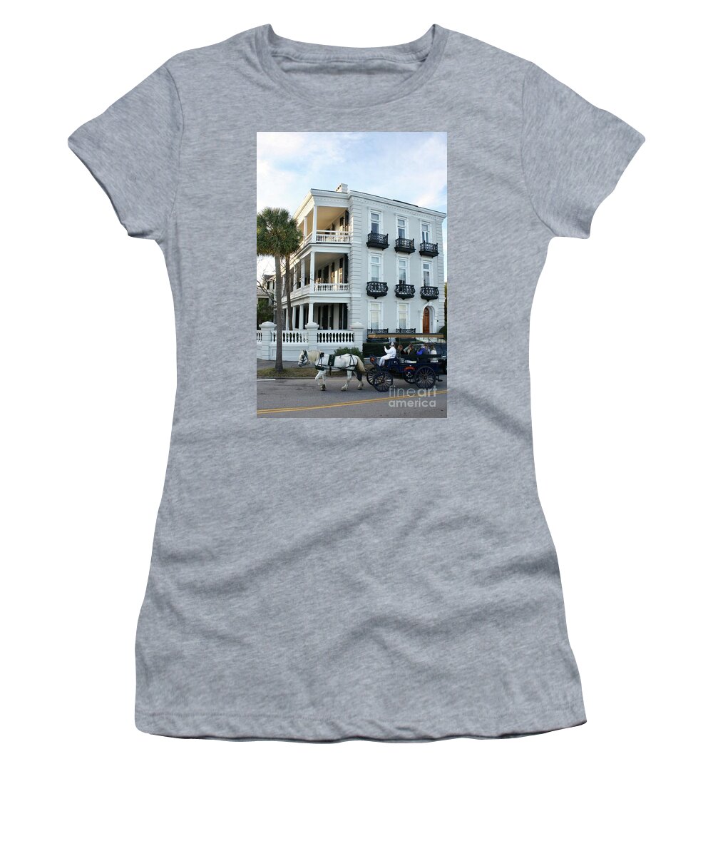 Charleston Women's T-Shirt featuring the photograph Battery #2 by Flavia Westerwelle