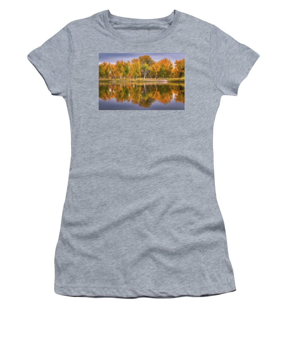 Chatfield Lake Women's T-Shirt featuring the photograph Colors of Chatfield #1 by Darren White