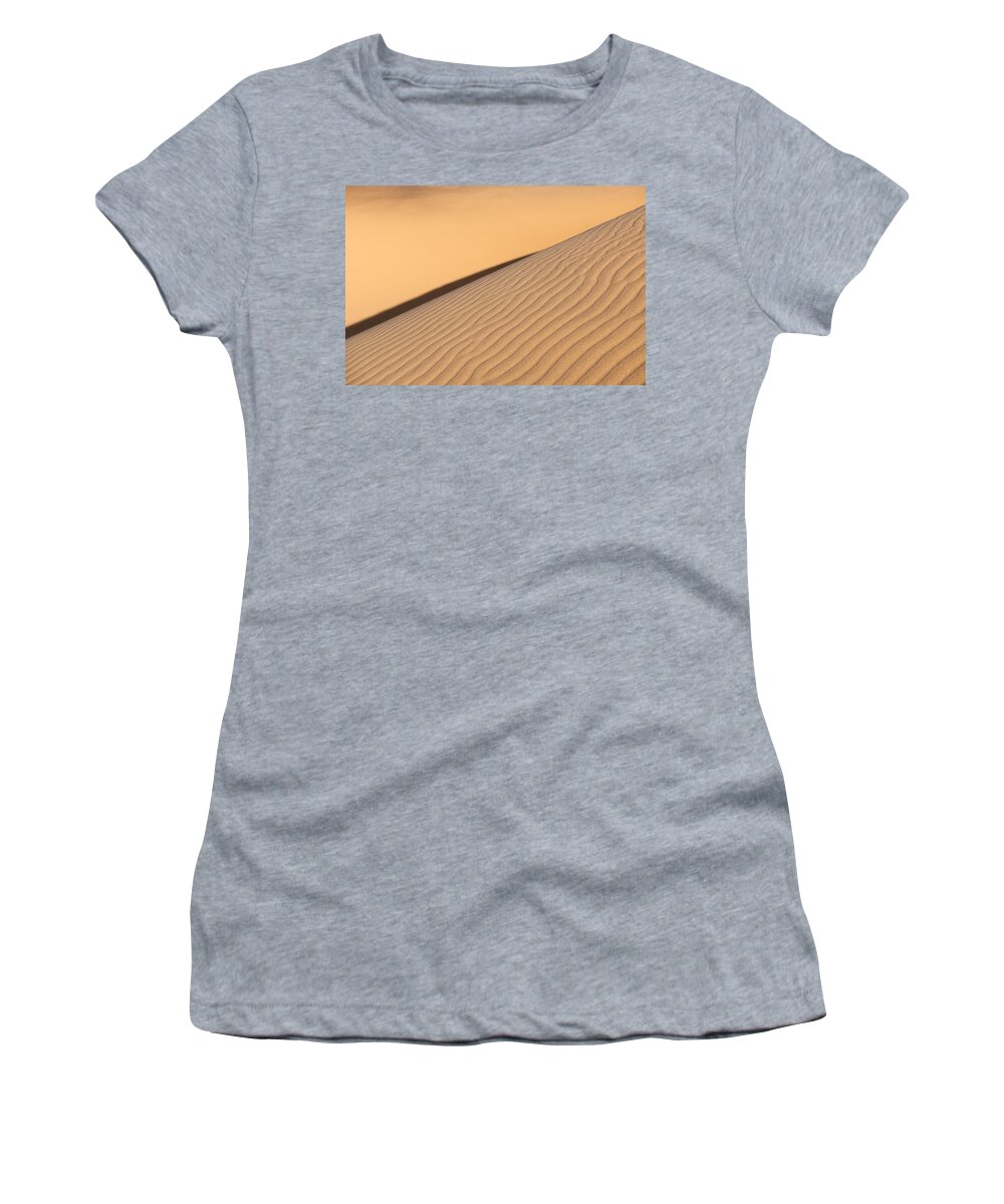 Sand Dune Women's T-Shirt featuring the photograph Diagonal Sand Dune by Peter Boehringer