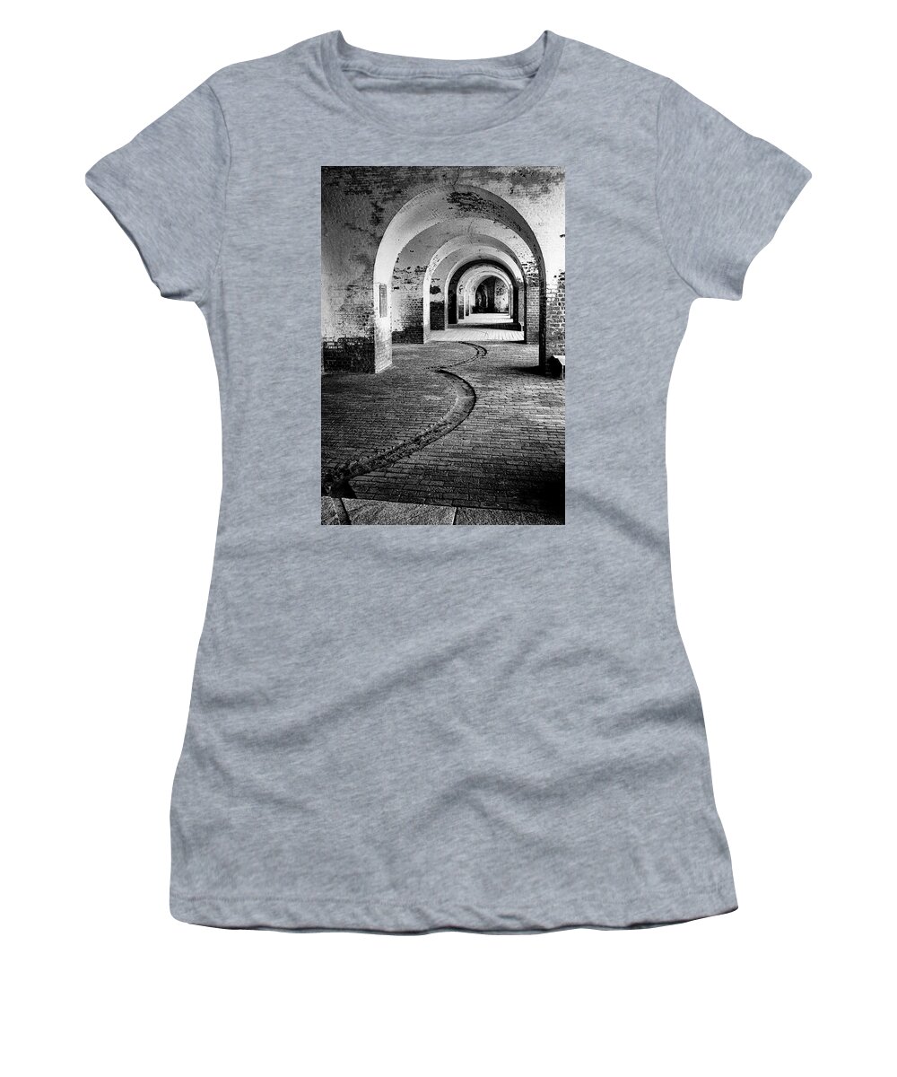 Marietta Georgia Women's T-Shirt featuring the photograph Fort Pulaski #1 by Tom Singleton