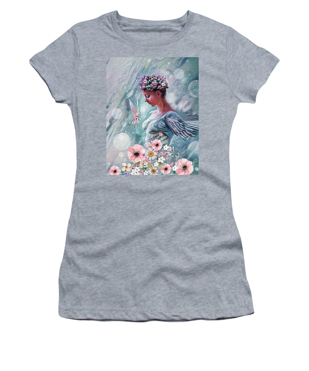 Free To Dance Women's T-Shirt featuring the digital art Free to Dance #1 by Jennifer Page