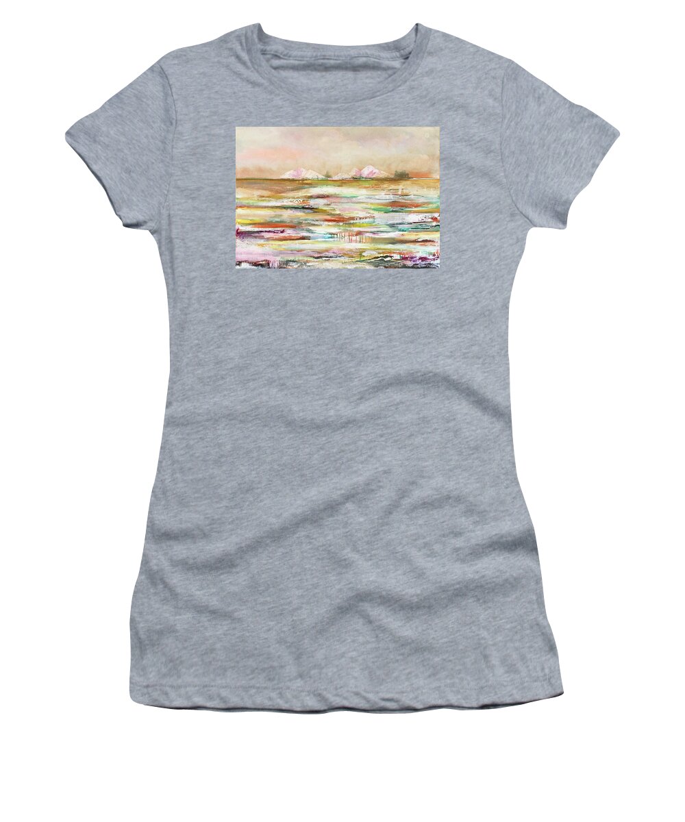 Intuitive Painting Women's T-Shirt featuring the drawing Intuitive Painting by Claudia Schoen