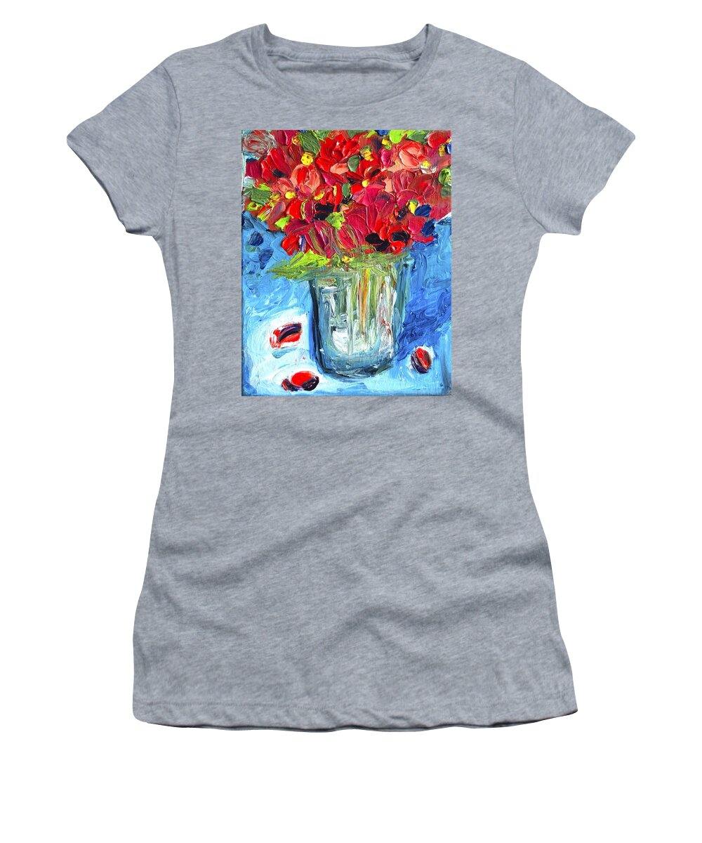  Women's T-Shirt featuring the painting Mamma Mia #1 by Chiara Magni