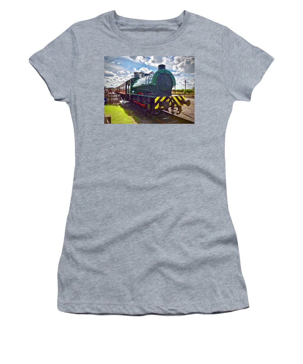  Women's T-Shirt featuring the photograph NCB 66 Steam Locomotive #1 by Gordon James