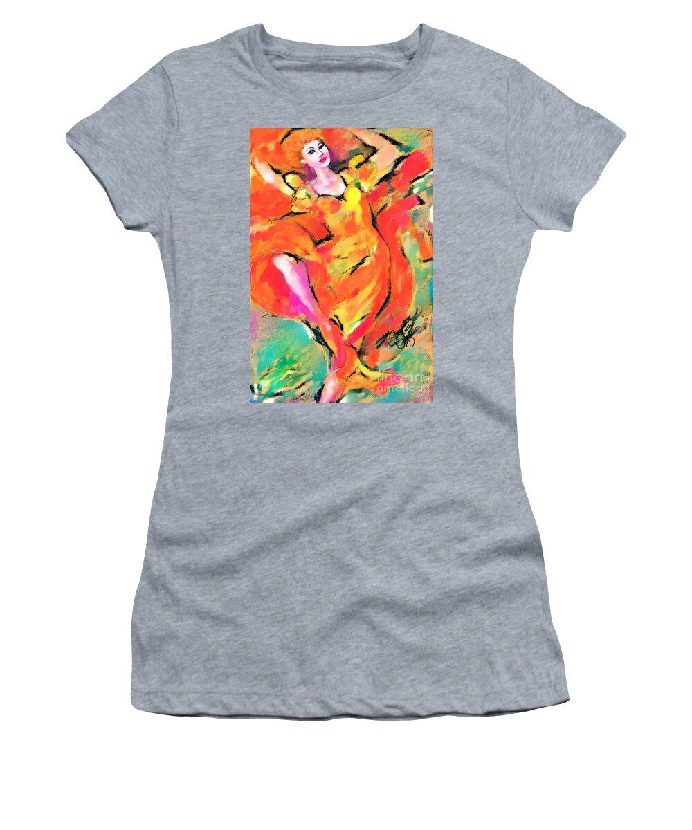 Figurative Art Women's T-Shirt featuring the digital art New Dancing Shoes 06 by Stacey Mayer