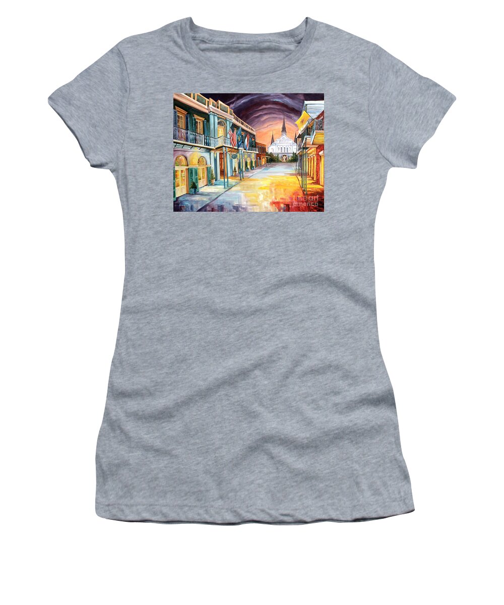 New Orleans Women's T-Shirt featuring the painting Orleans Street, New Orleans by Diane Millsap