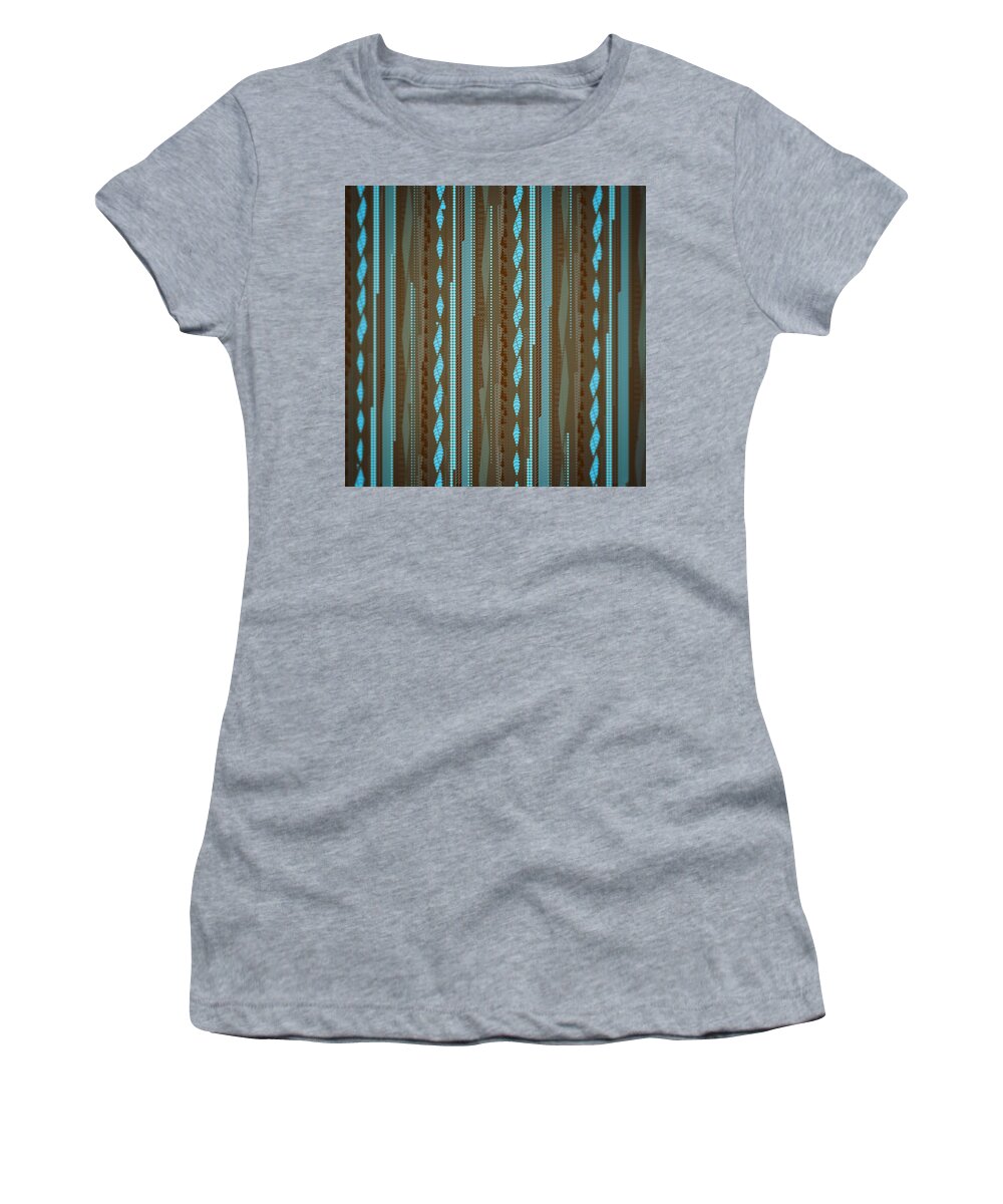 Abstract Women's T-Shirt featuring the digital art Pattern 38 #1 by Marko Sabotin