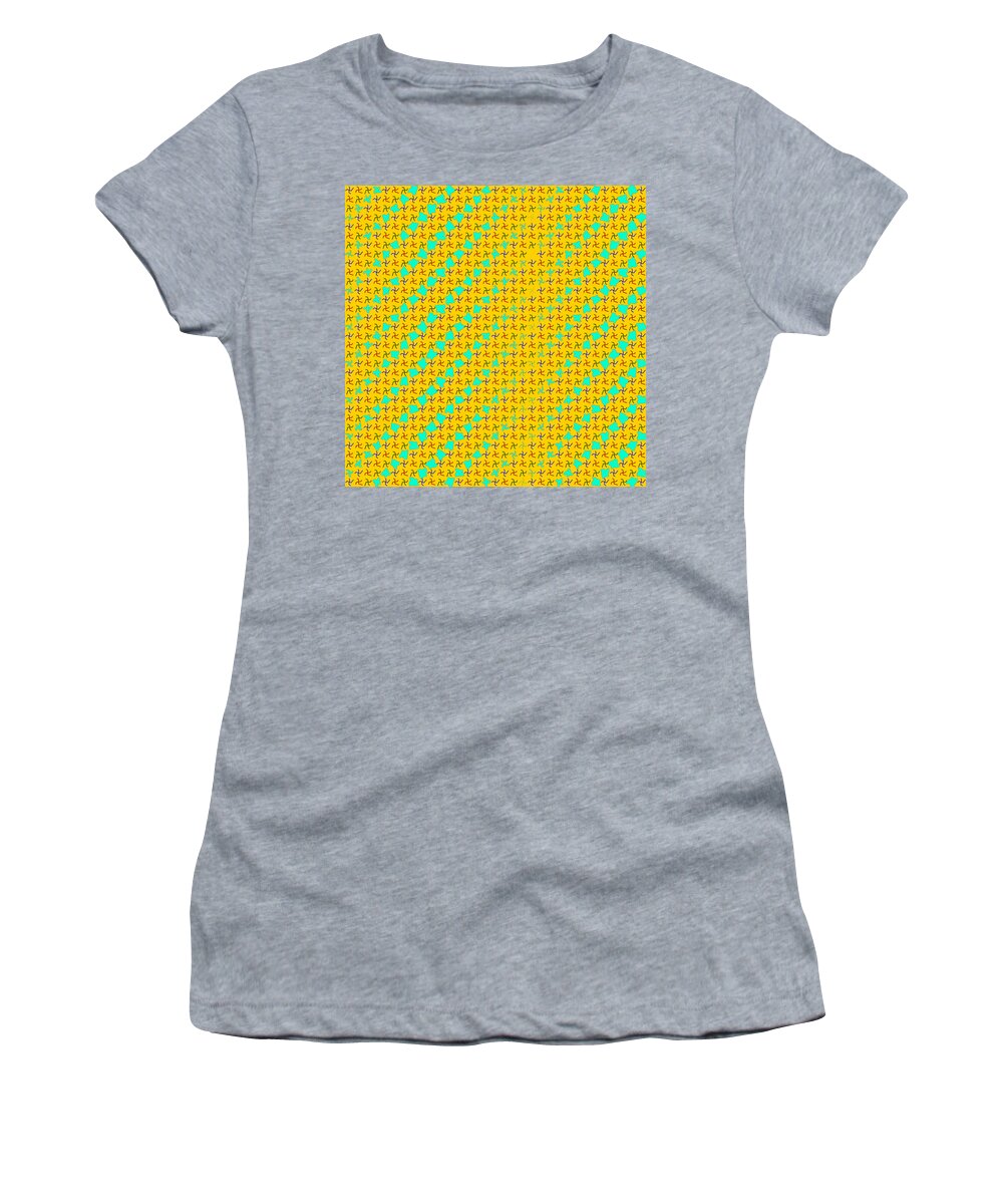 Abstract Women's T-Shirt featuring the digital art Pattern 8 #1 by Marko Sabotin
