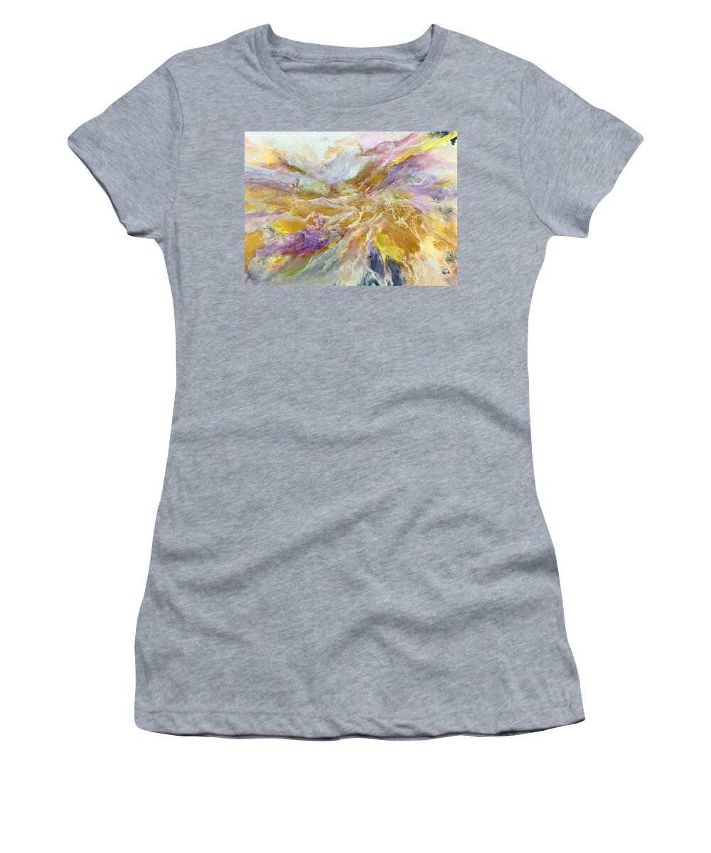 Abstract Women's T-Shirt featuring the painting Peace by Soraya Silvestri