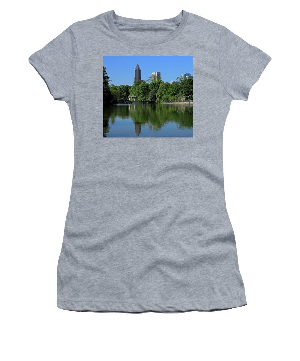 Atlanta Women's T-Shirt featuring the photograph Piedmont Park - Atlanta, Ga. #1 by Richard Krebs