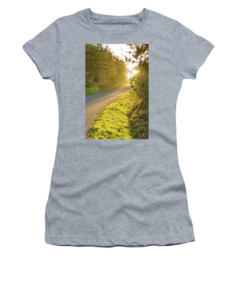 Point Reyes Beach Women's T-Shirt featuring the photograph Point Reyes sunset #1 by Kunal Mehra