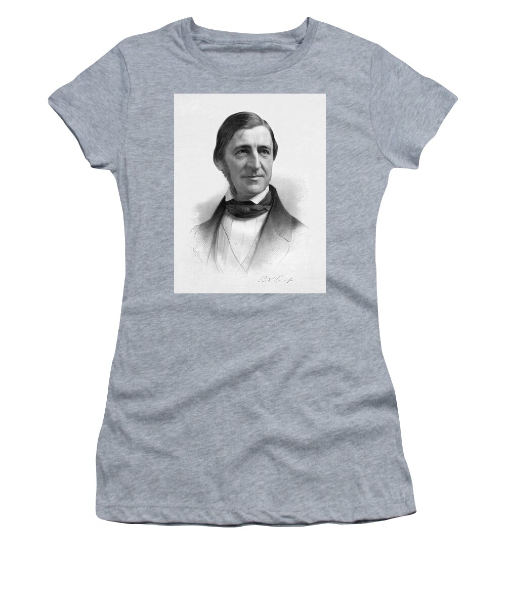 1884 Women's T-Shirt featuring the photograph Ralph Waldo Emerson #1 by Underwood Archives